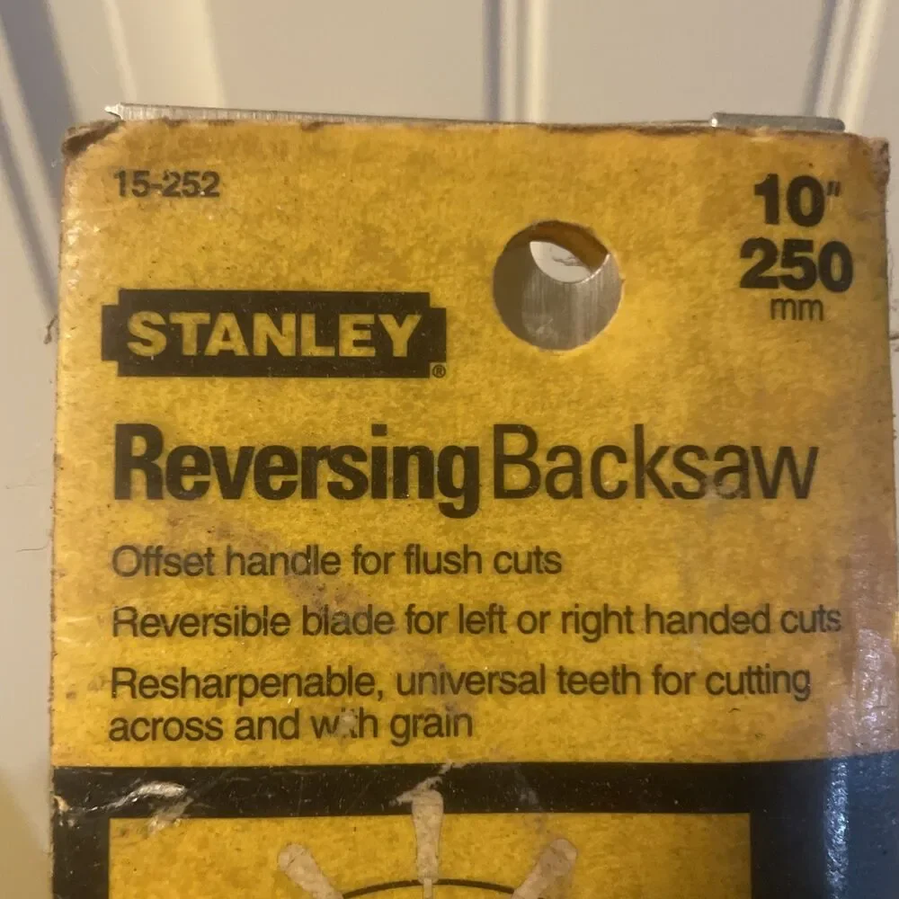 VNTG Stanley Off-Set Wood Handle for Flush Cut 10” Reversing Backsaw # 15-252 - Picture 7 of 12